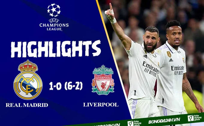 Video Real Madrid vs Liverpool Cúp C1: Karim Benzema định đoạt