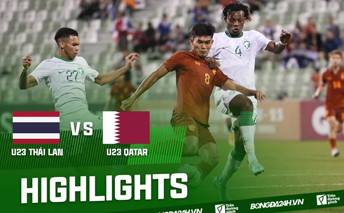 Video tổng hợp: Thái Lan 1-0 Qatar (U23 Doha Cup 2023)