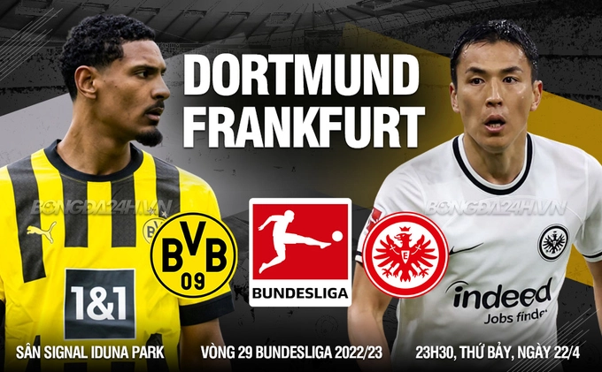 Đè bẹp Frankfurt, Dortmund vươn lên đỉnh bảng Bundesliga 2022/23