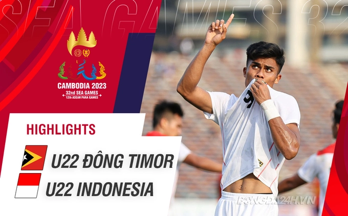Video tổng hợp: U22 Đông Timor 0-3 U22 Indonesia (Bảng A SEA Games 32)
