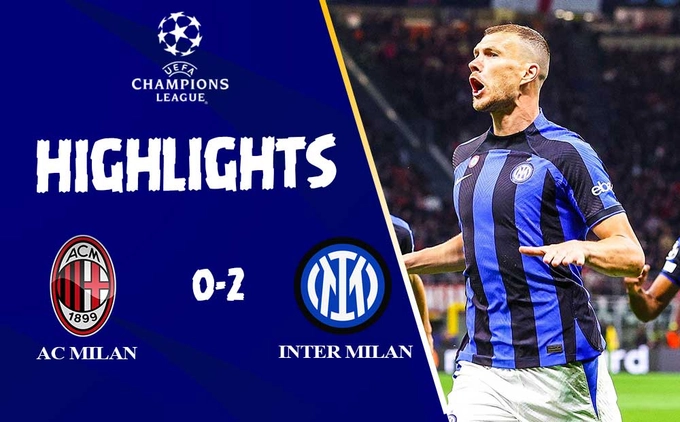 Video AC Milan vs Inter Milan kết quả C1 2023: 2 bàn chóng vánh