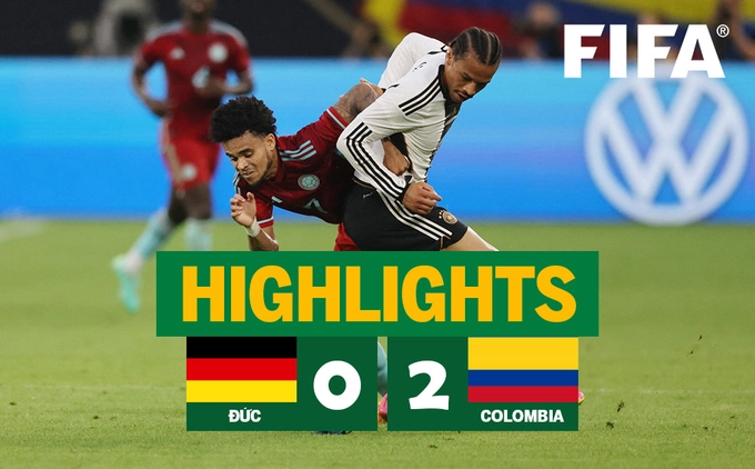 Highlights Đức - Colombia | Chủ nhà trắng tay | Giao hữu quốc tế 2023