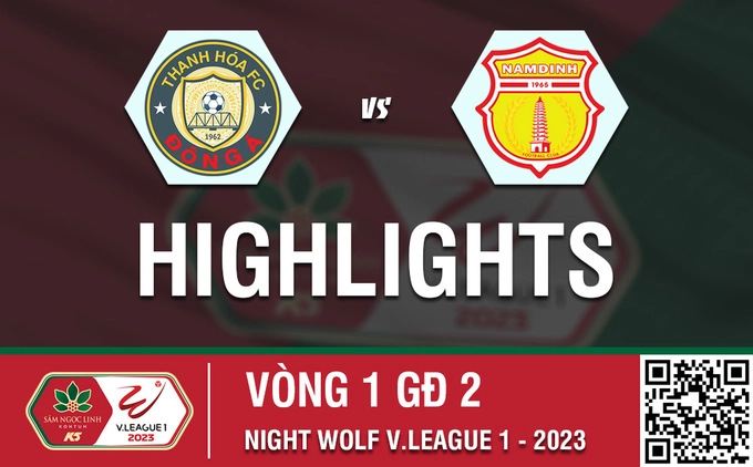 Highlights Thanh Hóa - Nam Định | Chủ nhà trắng tay | Vòng 1 nhóm A V-League 2023