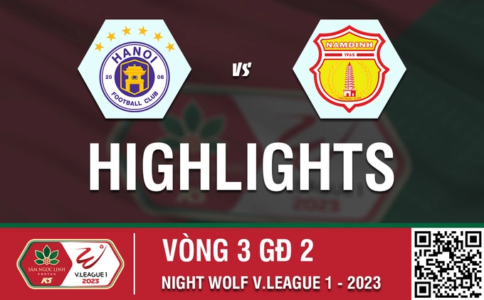 Highlights Hà Nội - Nam Định | Chiến thắng tối thiểu | Vòng 3 nhóm A V-League 2023