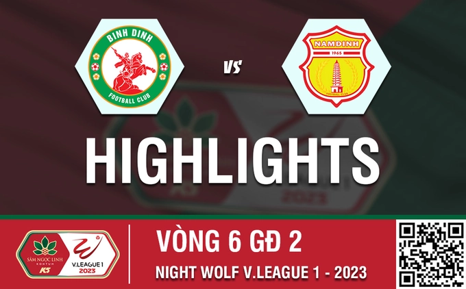 Video tổng hợp: Bình Định - Nam Định (Vòng 6 nhóm A V-League 2023)