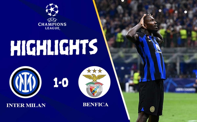 Link xem video cúp C1 Inter Milan vs Benfica: Marcus Thuram lập công