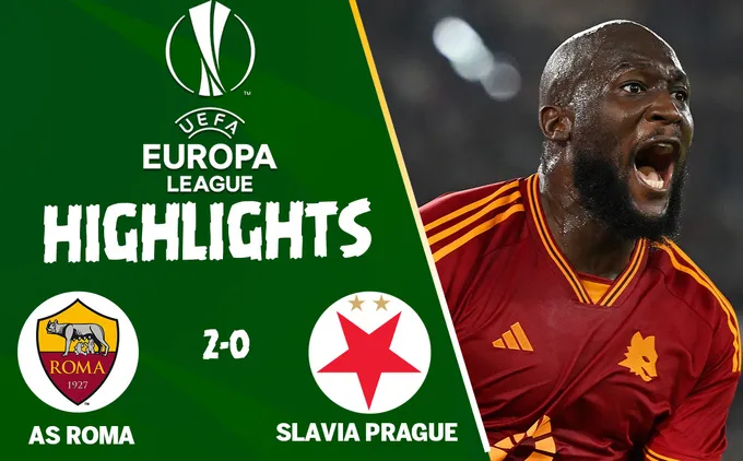 Video cúp C2 AS Roma vs Slavia Prague: Đánh nhanh diệt gọn
