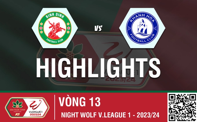 Highlights Bình Định - Khánh Hòa | Chia điểm tại Quy Nhơn | V-League 2023/24
