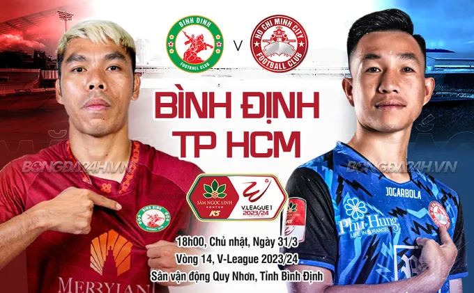 Video Bình Định vs TP HCM vòng 14 V-League 2023/24