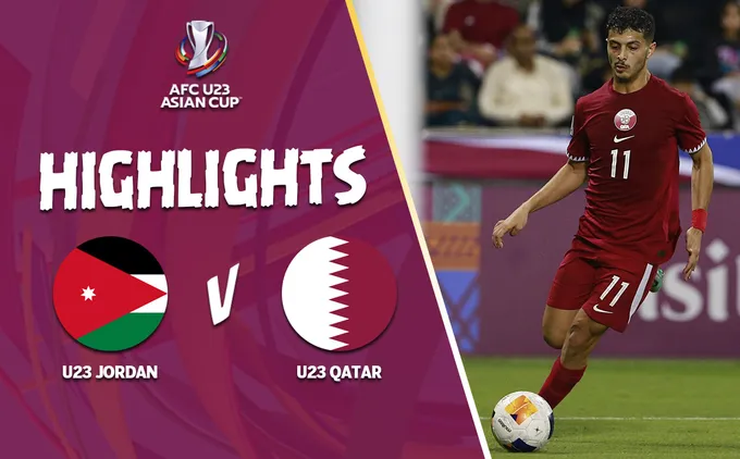 Video tổng hợp: U23 Jordan - U23 Qatar (Bảng A U23 châu Á 2024)