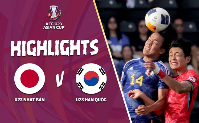 Highlights U23 Nhật Bản - U23 Hàn Quốc | Các Oppa giành ngôi đầu | Bảng B U23 châu Á 2024