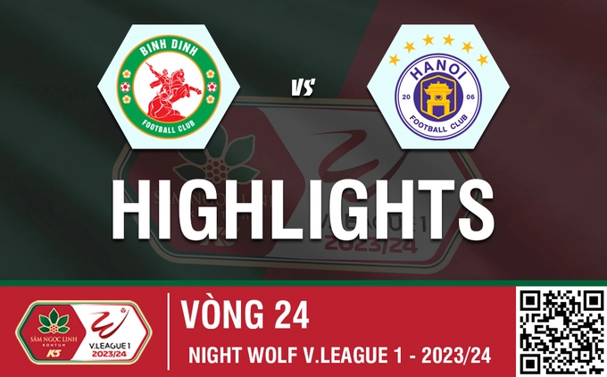 Video tổng hợp: Bình Định - Hà Nội (Vòng 24 V-League 2023/24)