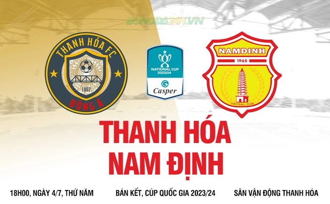 Video tổng hợp: Thanh Hóa - Nam Định (Bán kết Cúp quốc gia 2023/24)