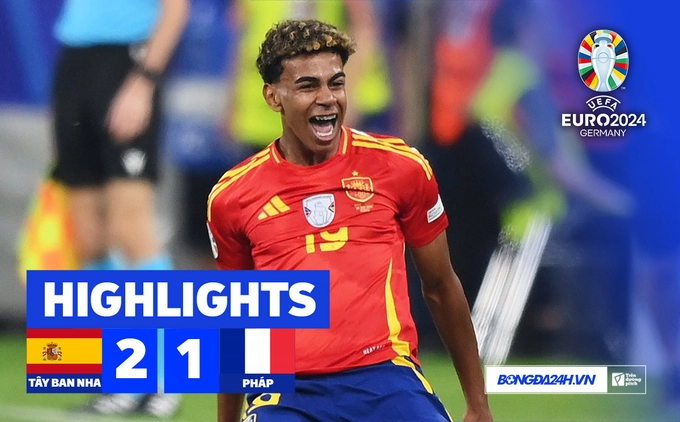 Video Tây Ban Nha vs Pháp (Bán kết Euro 2024): Lamine Yamal ZD không thể cản 