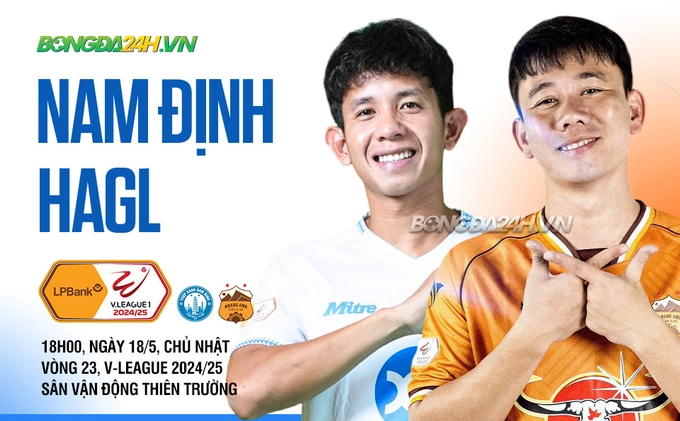 Highlights Nam Định vs HAGL: Chơi tennis tại Thiên Trường (LPBank V.League 1-2024/25)