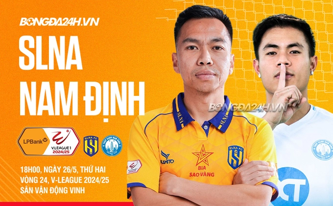 Highlights SLNA vs Nam Định: Ngôi Vương trong tầm tay (LPBank V.League 1-2024/25)