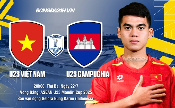 Highlights U23 Việt Nam vs U23 Campuchia: Chiến thắng bằng đầu (U23 Đông Nam Á 2025)