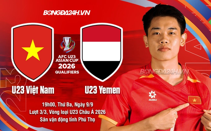 Highlights U23 Việt Nam vs U23 Yemen: Thắng tuyệt đối (Vòng loại U23 châu Á 2026)